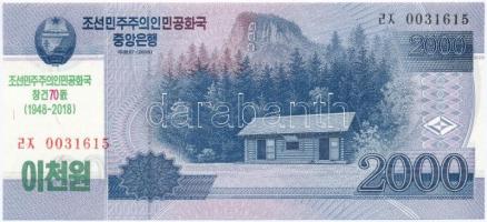 Észak-Korea 2008. 2000W T:I  North Korea 2008. 2000 Won C:UNC Krause#65