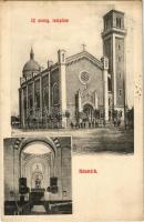 1908 Késmárk, Kezmarok; Új evangélikus templom, belső / Lutheran church interior