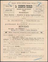 cca 1895 Körmöcbánya, Dr. Zechenter-Teschler hőelszigetelő anyag gyártó-közkereseti társaság tájékoztató lapja