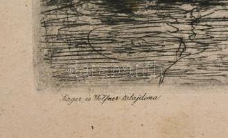 Munkácsy Mihály (1844-1900): Konyhában. Munkácsy egyetlen rézkarcának eredeti dúcról készült lenyoma...