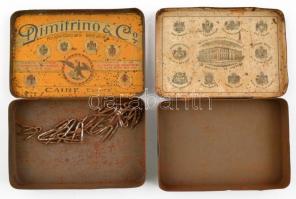3 db fém dohányos doboz, "Tanagra" Ed. Laurens, "Dimitrino&Co", Dill's ...