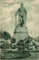 Tianjin, Tientsin; Deutsches Kriegerdenkmal / German military monument with wreaths (EK)
