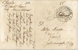 1915 Durres, Durazzo; Magas rangú haditengerészeti tiszt (vezér) temetése a tengerparton / WWI K.u. ...