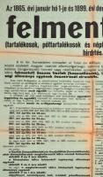 1917 Hirdetés az 1865-1899 között született és felmentett tartalékosok és póttartalékosok ügyében, s...