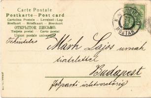 1903 Fröhliche Weihnachten / Christmas greeting art postcard, ladies shopping. "ERIKA" Nr....