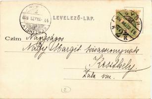 1904 Győr,  M. kir. állami fa és fémipari szakiskola. Polgár Bertalan kiadása (EK)