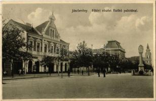1928 Jászberény, Fő tér, Bathó palota, Rákos üzlete. Novotha Andor kiadása