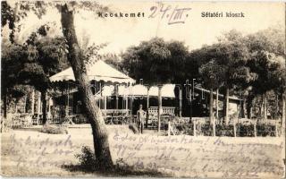 1926 Kecskemét, Sétatéri kioszk. Fekete Soma kiadása (EK)