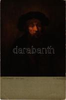 Ein Rabbiner / Rabbi. No. 235. Judaica art postcard s: Rembrandt (EK)