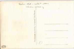 1948 Mátra, Hatvani hívek áldozata szobor a csodaforrásnál, Klára asszony. Sztanek Ede photo