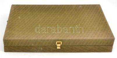 Fém kompótos készlet 6 személyes, díszdobozban