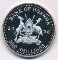 Uganda 2006. 2000Sh Ag "A labdarúgás halhatatlanjainak csarnoka - Franciaország 2000-es évek / ...