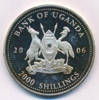 Uganda 2006. 2000Sh Ag "A labdarúgás halhatatlanjainak csarnoka - Anglia 1960-as évek / Bobby M...