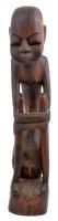 Afrikai faragott fa szobor. Repedéssel. 48 cm