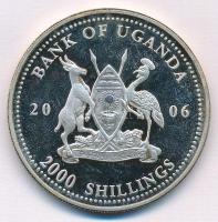 Uganda 2006. 2000Sh Ag "A labdarúgás halhatatlanjainak csarnoka - Csehország 1960-as évek / Jos...