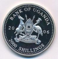 Uganda 2006. 2000Sh Ag "A labdarúgás halhatatlanjainak csarnoka - Spanyolország 2000-es évek / ...