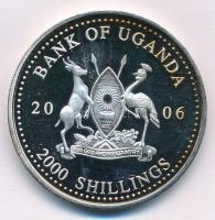 Uganda 2006. 2000Sh Ag "A labdarúgás halhatatlanjainak csarnoka - Hollandia 1990-es évek / Ruud...