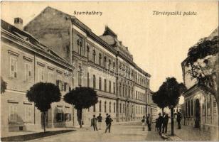 1927 Szombathely, Törvényszéki palota. Vasúti Levelezőlapárusítás 6685. (Rb)