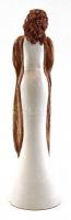 Berg kerámia női figura, mázas festett kerámia, jelzett, hibátlan, m:43 cm