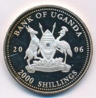 Uganda 2006. 2000Sh Ag "A labdarúgás halhatatlanjainak csarnoka - Szlovákia 1970-es évek / Jose...