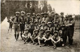 1938 Vyborg, Viipuri; magyar cserkészek vendégeskednek a finneknél / Hungarian and Finnish scouts. photo