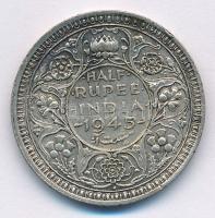 Brit-India 1945. 1/2R Ag "VI. György" T:2 patina ph.
British India 1945. 1/2 Rupee Ag &qu...