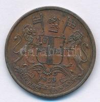 Brit-India / Kelet-Indiai Társaság 1853. 1/2p Cu T:1- patina
British India / East India Company 185...