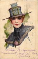1918 Lady in hat. B.K.W.I. 133-1. s: F. Schmidt