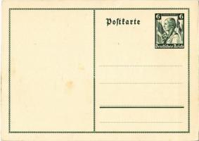 NSDAP German Nazi Party propaganda postcard, swastika. 6+4 Ga. (fl)