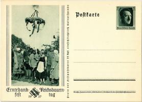 1937 Erntedankfest, Reichsbauerntag / NSDAP German Nazi Party working class propaganda, swastika. 6 Ga.