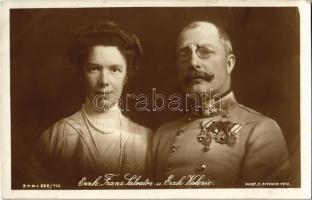 Erzherzog Franz Salvator und Erzh. Valerie / Archduke Franz Salvator of Austria (House of Habsburg) with his wife. B.K.W.I. 888/112. Phot. C. Pitzner 1912.