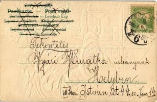 1903 Frohe Weihnachten / Christmas. Emb. litho  (EK)