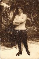 1926 Romanian skier, winter sport. Foto Em. Marculescu (Bucuresti) photo