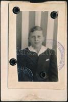 1935 Budapest Székesfőváros Állat- és Növénykertjének fényképes 5P-s bérletjegye