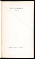 Radnóti Miklós versei. Gyoma, 1948. Kner. Kiadói egészvászon kötésben
