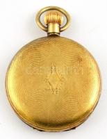 Limit International svájci mechanikus zsebóra, 17 köves, réz, gravírozott fedéllel, külön másodpercm...