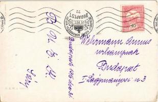 1916 Boldog Újévet! / New Year greeting art postcard, Children sledding, sleigh, winter sport. B.K.W...