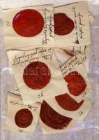 Magyar püspökök címeres viaszpecsétje (12db)