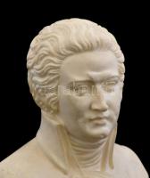 A Gianelli: Mozart büszt. Alabástrom. Jelzett. 17 cm