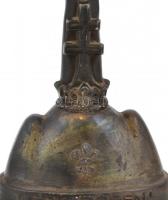 Fehér József (1909-1987) - Légy résen - Cserkészköszöntés. Ón kisplasztika. Jelzett. Sérült. A szobo...