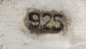 Ezüst(Ag) virágos gyűrű, jelzett, állítható méret: 46, nettó: 1,4 g