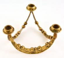 Tamun jelzéssel. Bronz, design gyertyatartó m: 12 cm, 21x21 cm