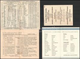 cca 1910-1930 4 db hajózással kapcsolatos reklám nyomtatvány / Ship cruises 4 advertisings