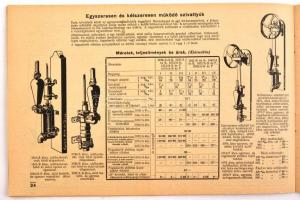 1940 Győző Béla szivattyú és fecskendő képes árjegyzék. 32p