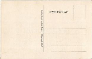 Tokaj, pályaudvar, vasútállomás. Fränkel Dezső kiadása / Bahnhof / railway station