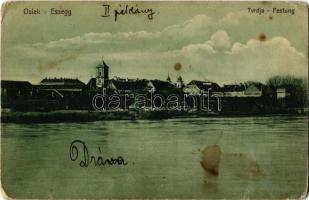 1906 Eszék, Essegg, Osijek; Tvrdja / Festung / erőd, vár. Selzer és Rank kiadása / fortress, castle (kopott sarkak / worn corners)