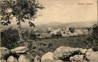 1916 Divaca, Divacca (Küstenland); general view, church (Rb)