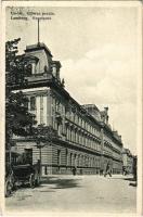 1915 Lviv, Lwów, Lemberg; Glówna poczta / Hauptpost / main post office + M. kir. honvéd gyalogezred II. zászlóalj gazdasági hivatala (EK)