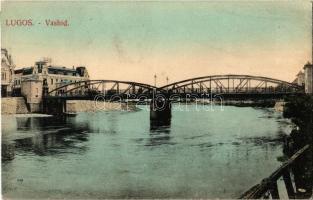 1909 Lugos, Lugoj; Vas híd. Auspitz Adolf kiadása / bridge (EK)