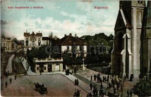 Kaposvár, Katolikus templom tér és zárda. Gerő Zsigmond kiadása